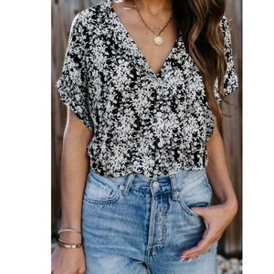 Vici Floral Button Down Top